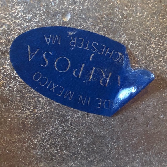 Lion platter: large silver metal raised decor or bowl: Mariposa made in Mexico - Picture 6 of 9